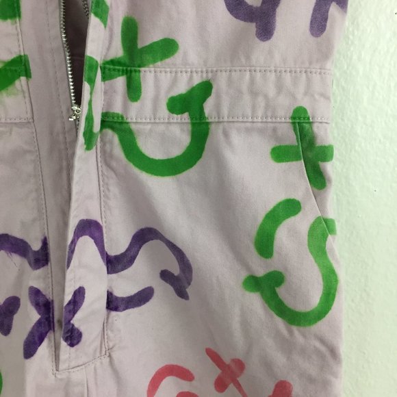 BDG Urban Outfitters Lavender/Purple MultiColor Print Zip Front Jumpsuit - Picture 9 of 15